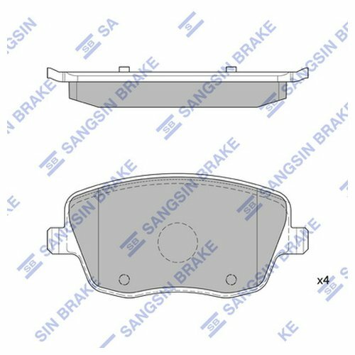 Колодки тормозные передние Skoda Fabia 2.0i 16V 01 SP1806 Hi-Q SP1806