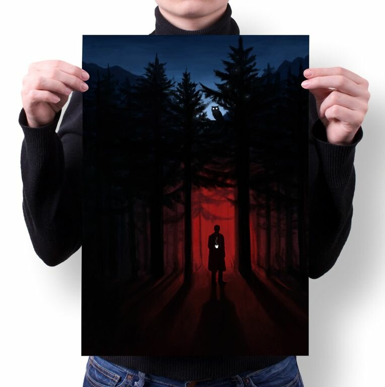 Плакат Твин Пикс, Twin Peaks №7, A4