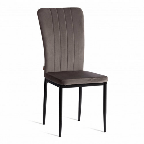 Стул VERTER (mod. BC577-DC) металл, вельвет, 41 х 52 х 95 см, Dark grey (темно-серый) HLR24 / черный