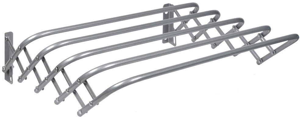 Сушилка для белья настенная, 5 прутьев, цвет серый, Nika, арт. СН120