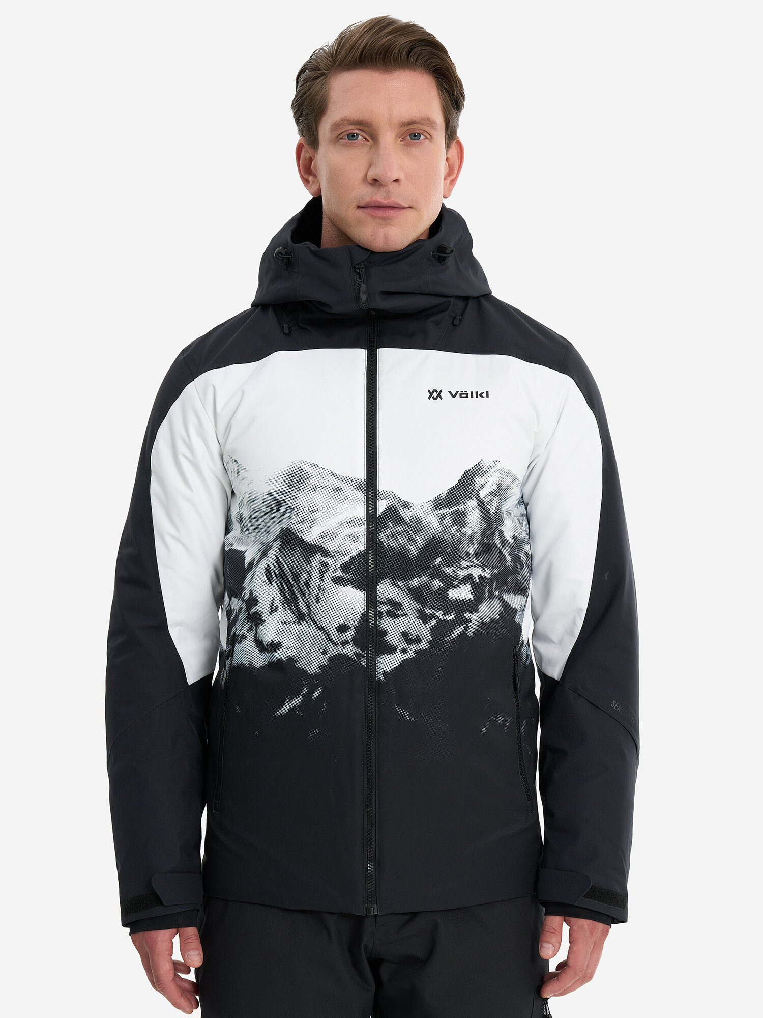 Куртка горнолыжная Volkl, размер 52, белый, черный — фото 1