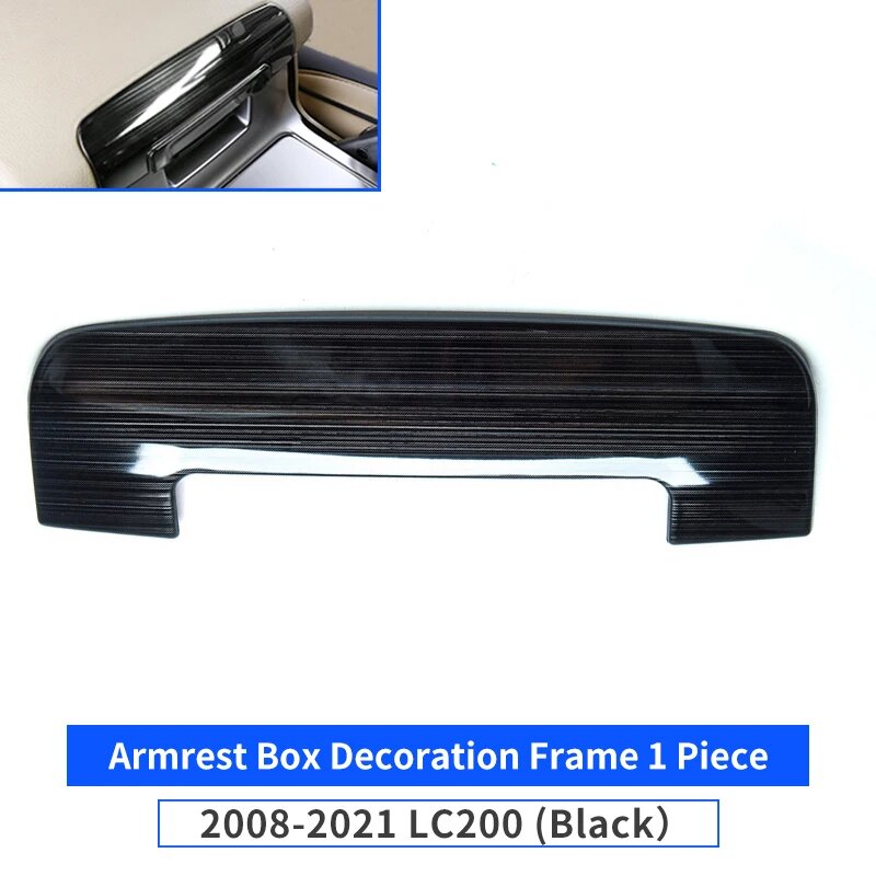 Переключатель ящика для хранения в подлокотнике для Toyota Land Cruiser 200 2008-2021, Black, Черный