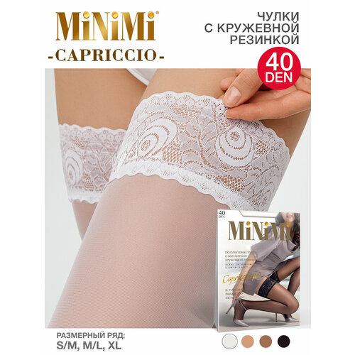 фото Чулки minimi autoreg. capriccio 40 new чулки, 40 den, размер 2, bianco
