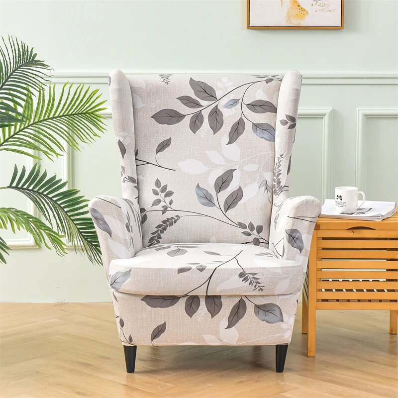 Чехлы для кресел Yupartex с цветочным принтом A2 Wingchair Cover