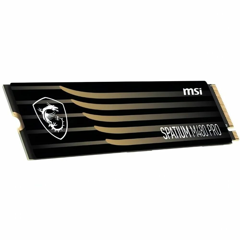 SSD жесткий диск MSI S78-440L1G0-P83 TLC 3D NAND, 1 ТБ, черный — фото 1