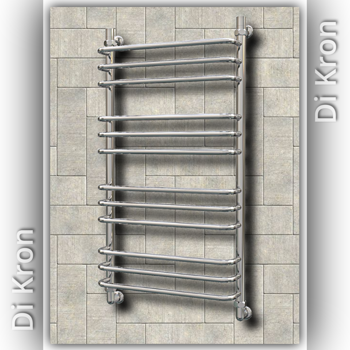 Полотенцесушитель Водяной Di Kron модель Premium-SG 1000х500 из нержавеющей стали 3 вида подключения лесенка хром