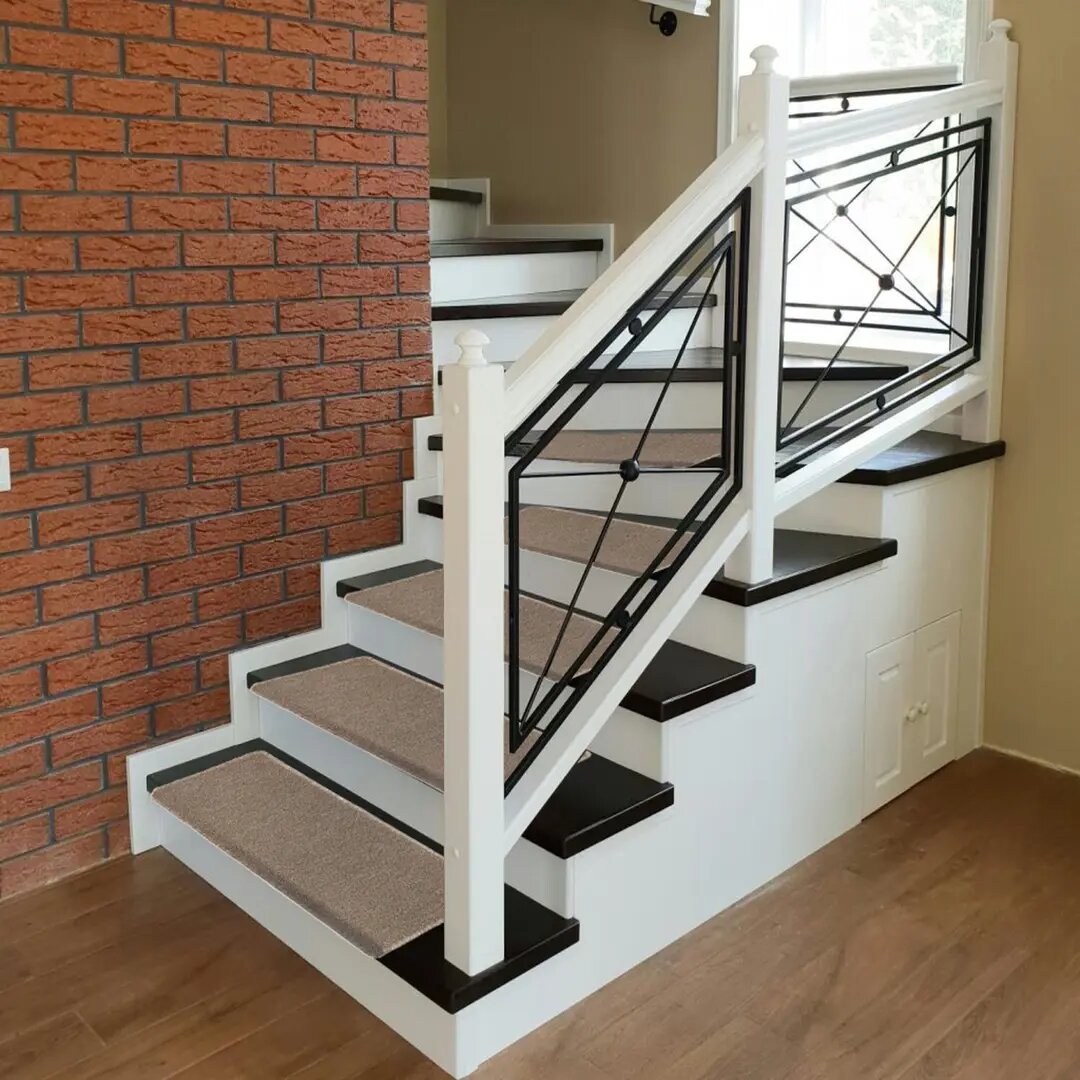 Коврик для ступеней полипропилен 30x75 см цвет бежевый