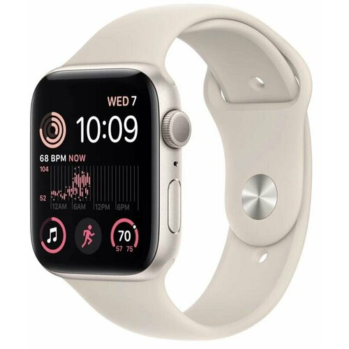 Умные часы Apple Watch Series SE Gen 2 2023 44mm Aluminium Case GPS Starlight Sport Band ML 33525₽