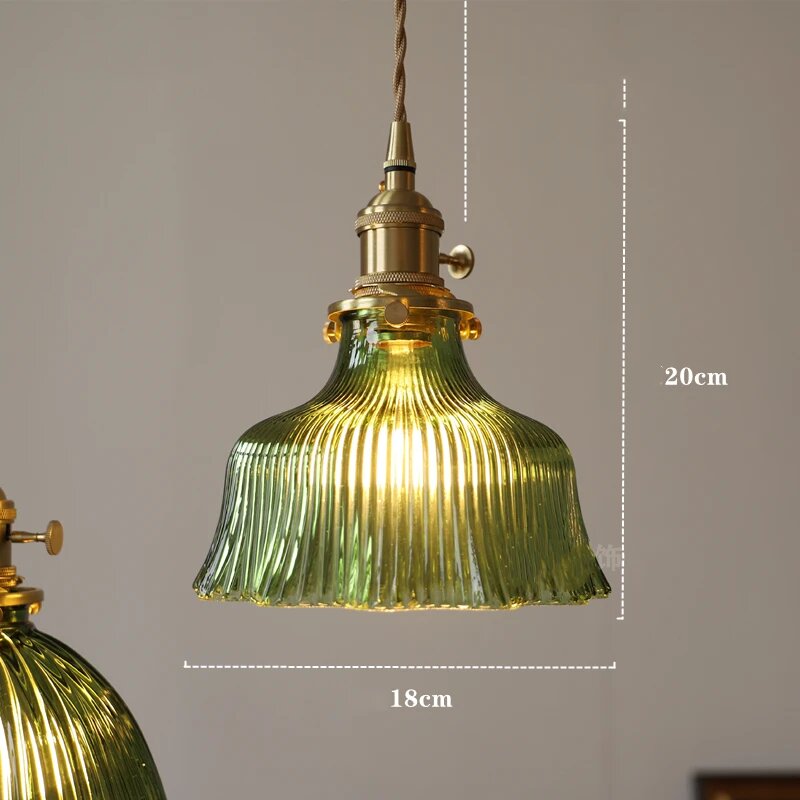 Подвесной светильник IWHD, зеленый стекло, 4W(MAX100W), Green