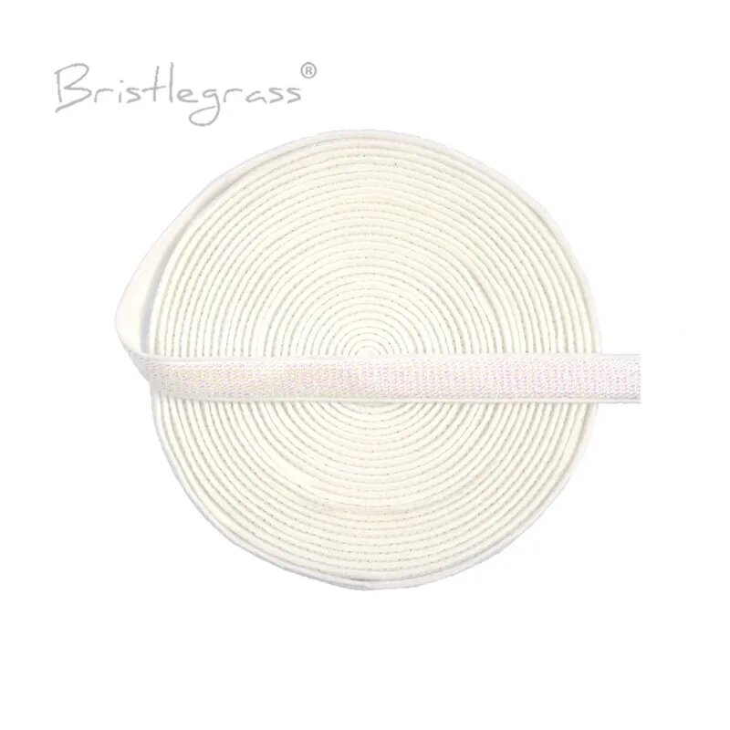 Бретельки для бюстгальтера BRISTLEGRASS золотые 5 ярдов Белый, 100 Yard, White AB