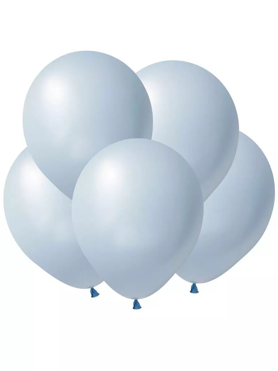 Нежно-голубой Макаронс, Пастель / Blue, латексный шар (12"/30 см ) 100 шт. / Веселый праздник