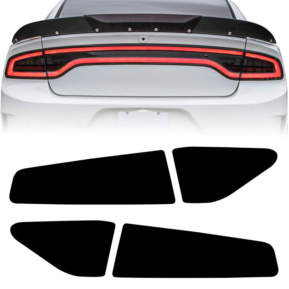 Виниловые накладки для задних фонарей с эффектом копчения, для Dodge Charger 2015+