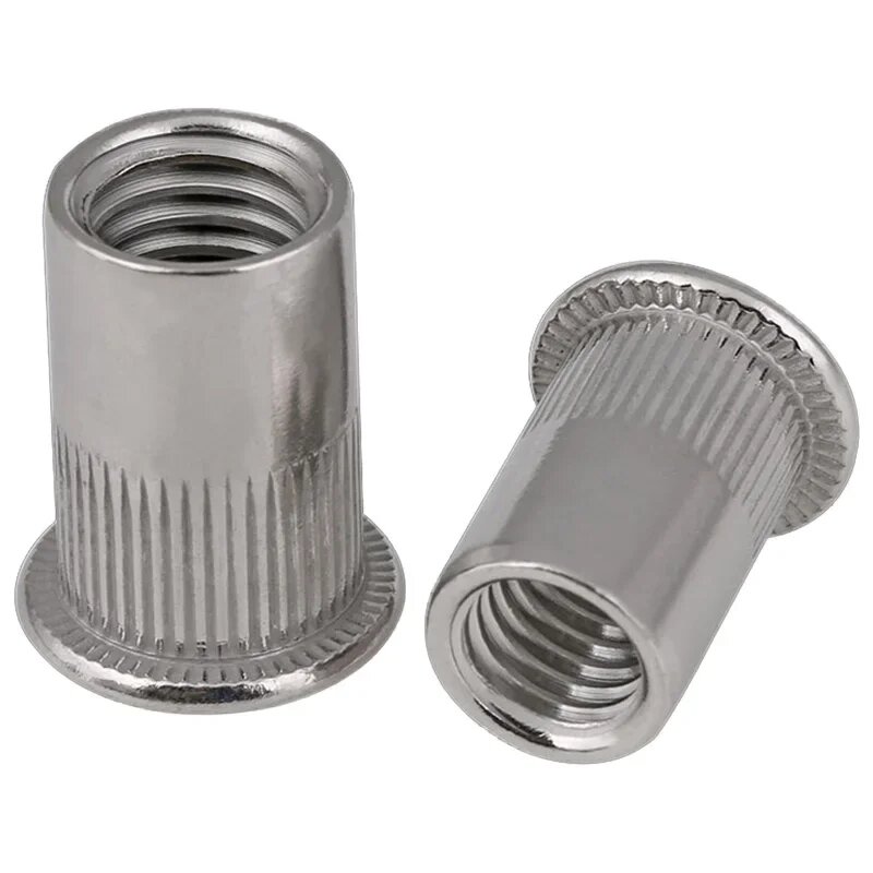 Гайка заклепочная M6, нержавеющая сталь, Flat Head, 10шт