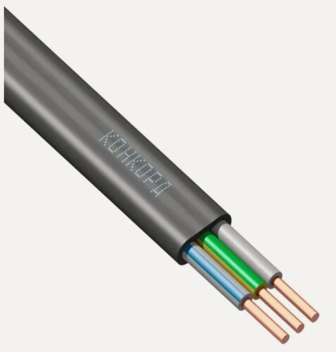 Изображение товара Кабель силовой Конкорд ВВГнг-LS, медный, плоский, 3x1,5, 100м