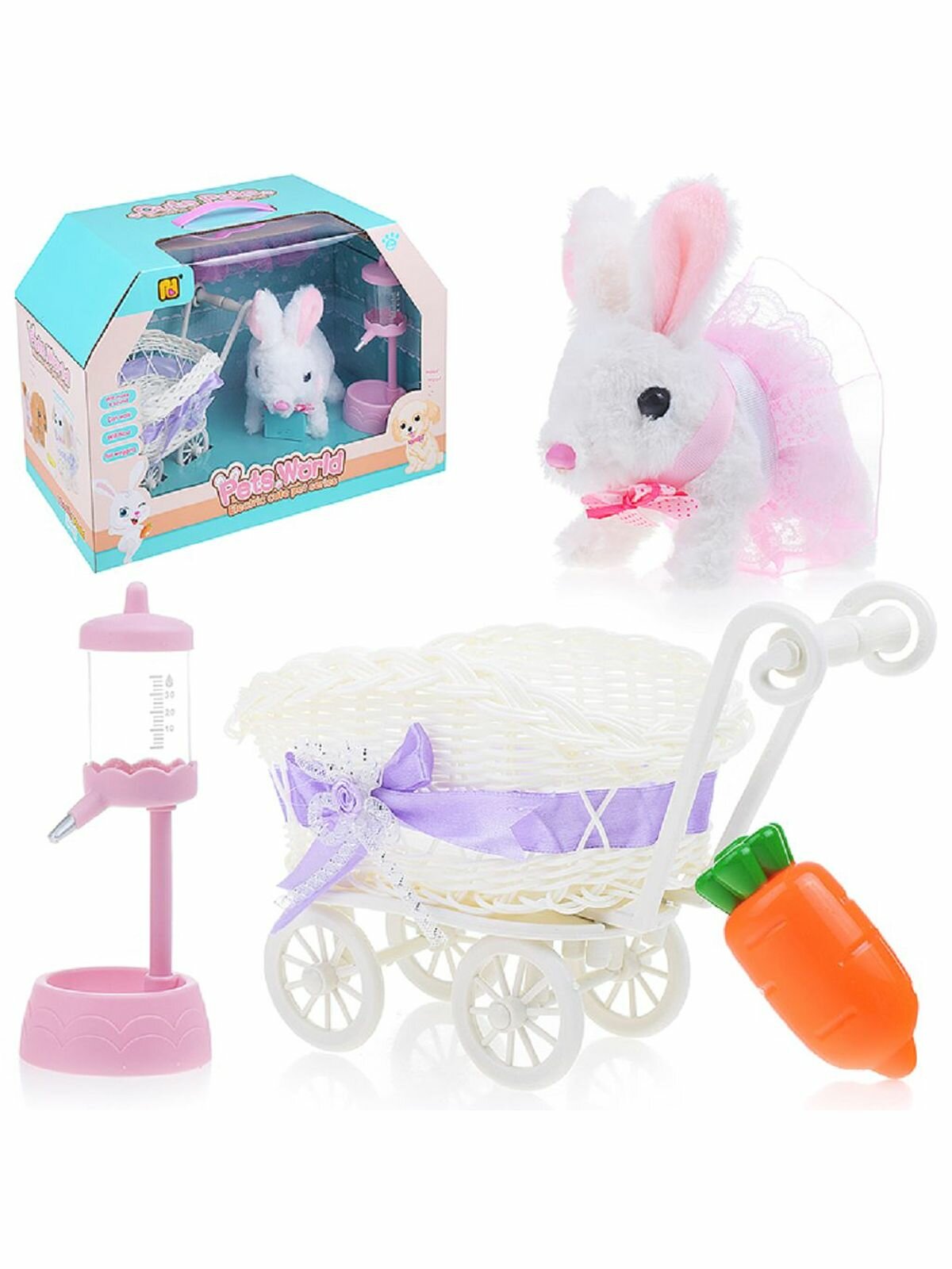 Животное Кролик с аксессуарами, в коробке 40x28x19см (933-14E)