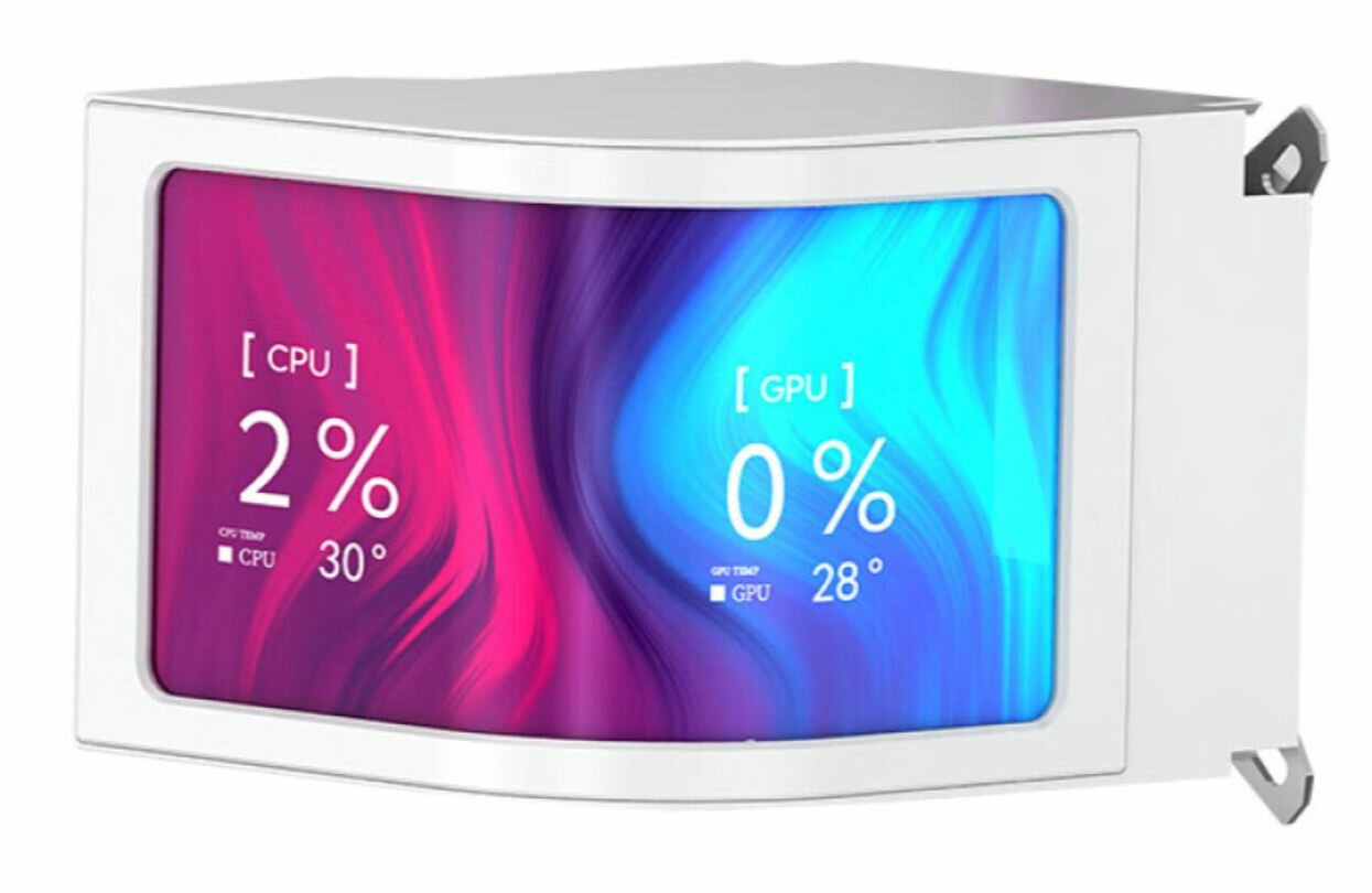 Система жидкостного охлаждения Sama ZW360 OLED белая (без вентиляторов)