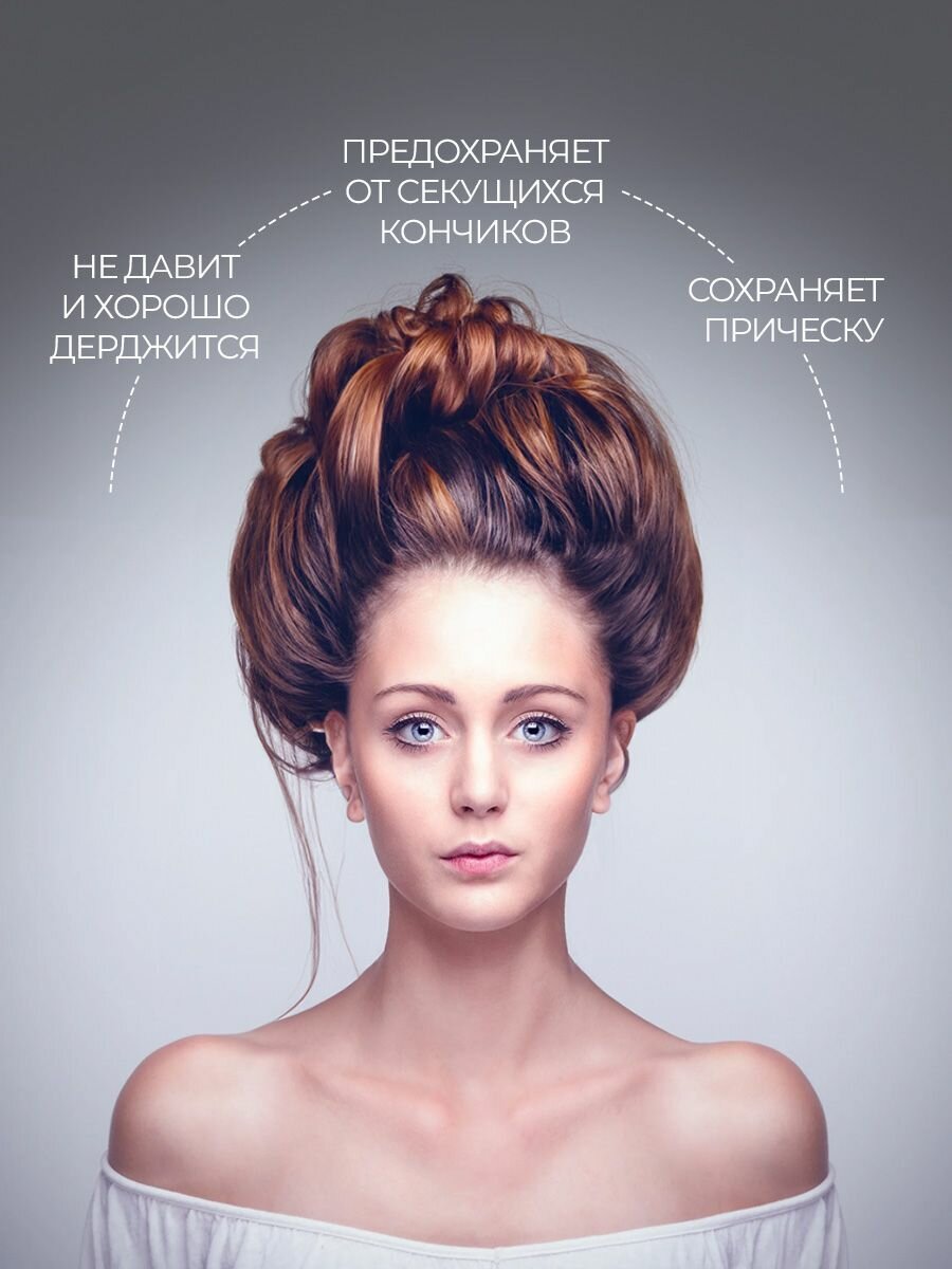 Шапочка для сна атласная двухсторонняя — фото 1