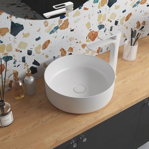 Изображение товара Раковина накладная IDDIS Ray RAYWM03i27 эмаль белая матовая