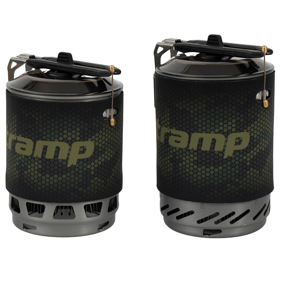 Газовые Горелки Система для приготовления пищи Tramp (газовая горелка), TRG-115, в комплекте котелок 1 л, с чехлом, камуфляж, 2200 Вт