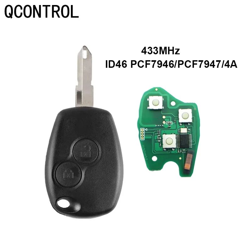 QCONTROL автомобильный пульт дистанционного управления для Renault Duster Logan Fluence Clio Vivaro Movano мастер трафик Kangoo Megane Laguna NE72 лезвие