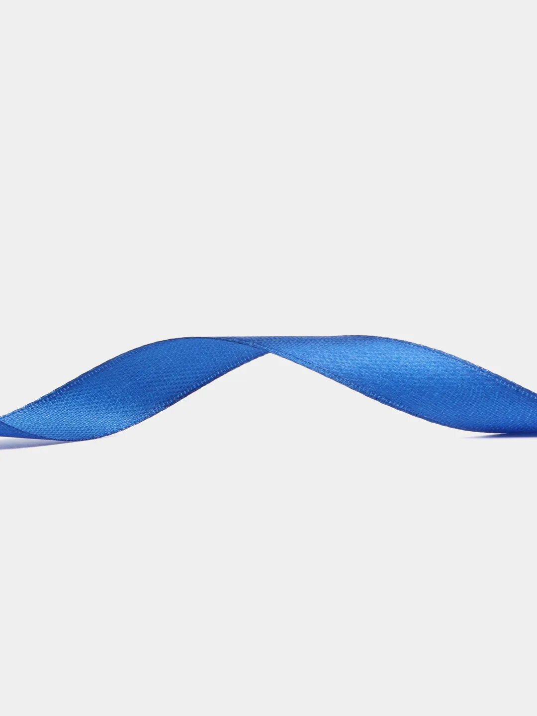 Атласная лента, для рукоделия, синяя, ширина 6 мм, длина 13 м — фото 1