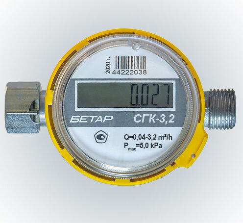 Счетчик газа Бетар СГК-3.2 G1/2