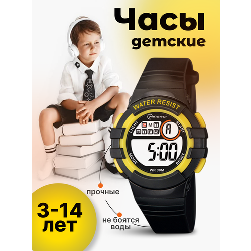 фото Наручные часы mingrui, черный/желтый