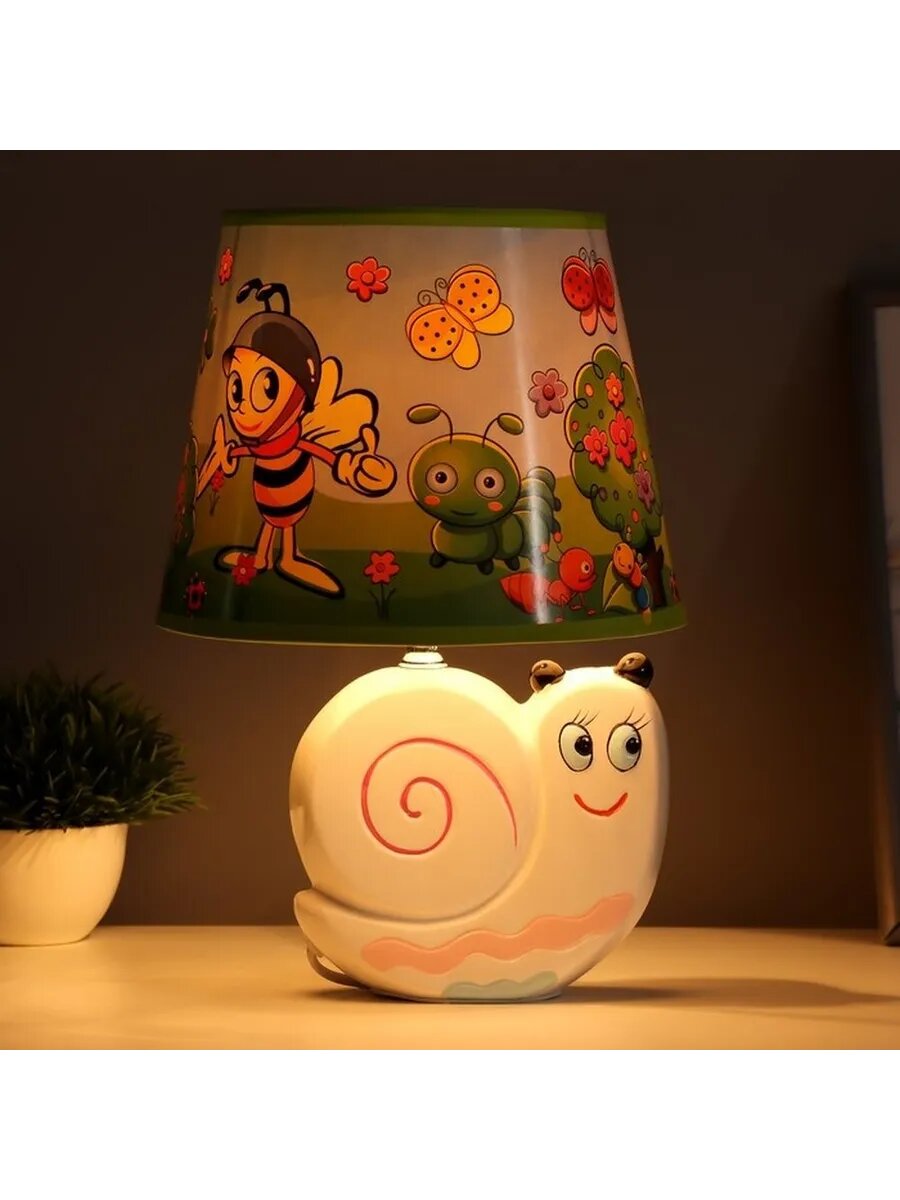 Креативная настольная лампа 'Улитка' с цветными абажурами