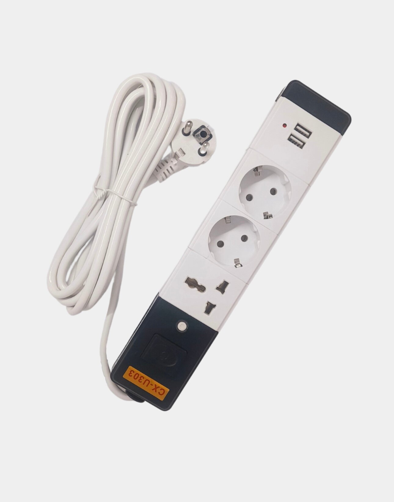 Сетевой удлинитель - с USB , многофункциональный удлинитель, длинна 3 метра