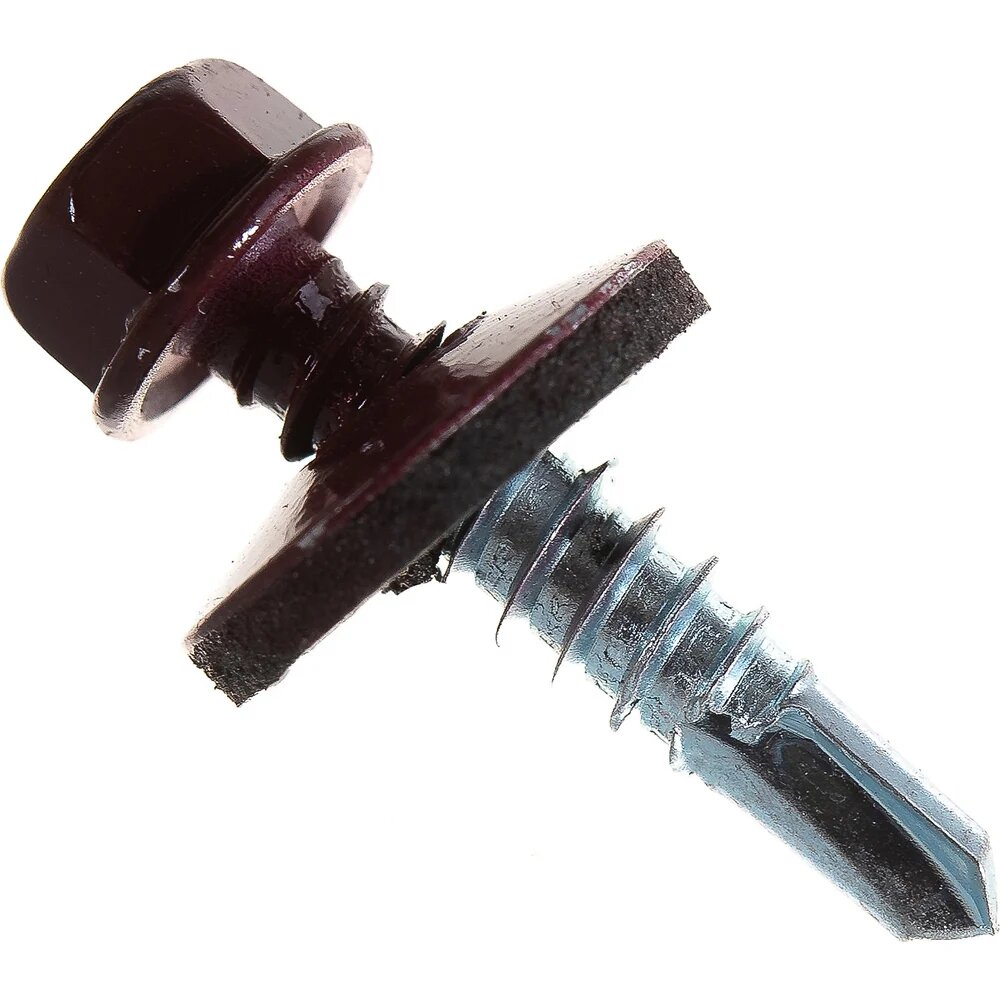 Саморезик Саморез кровельный 5 5х25 RAL3005 красное вино 250шт SKRAL1014 5 5х25 250