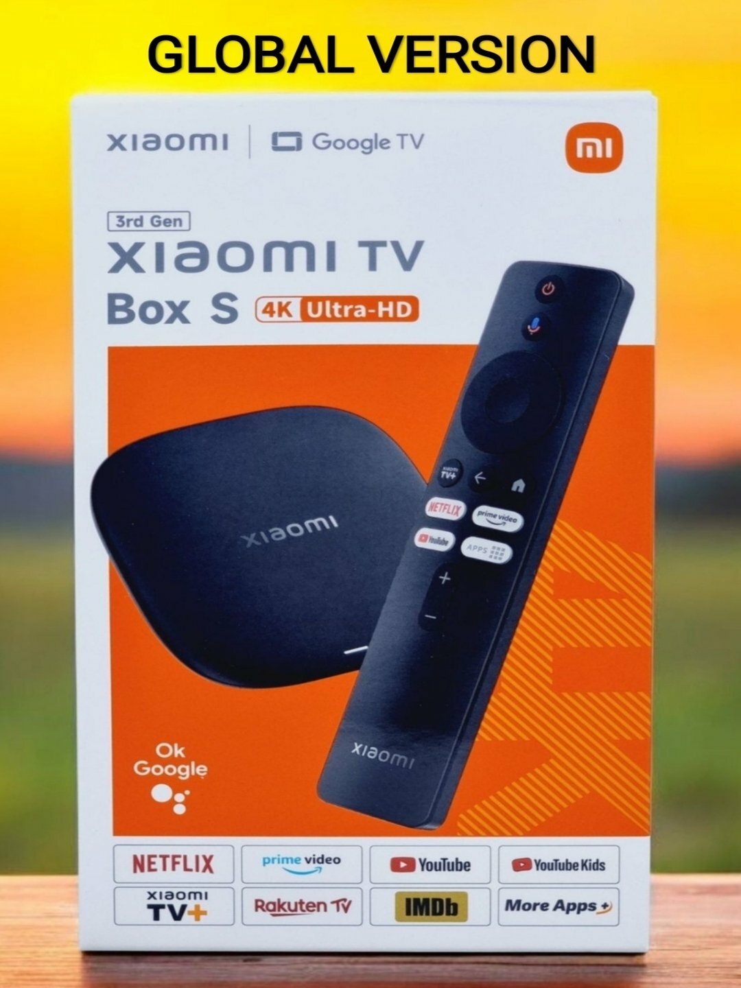 Умная Приставка для телевизора Mi Box S 3 Gen 2025, Google TV , Xiaomi GLOBAL 4K