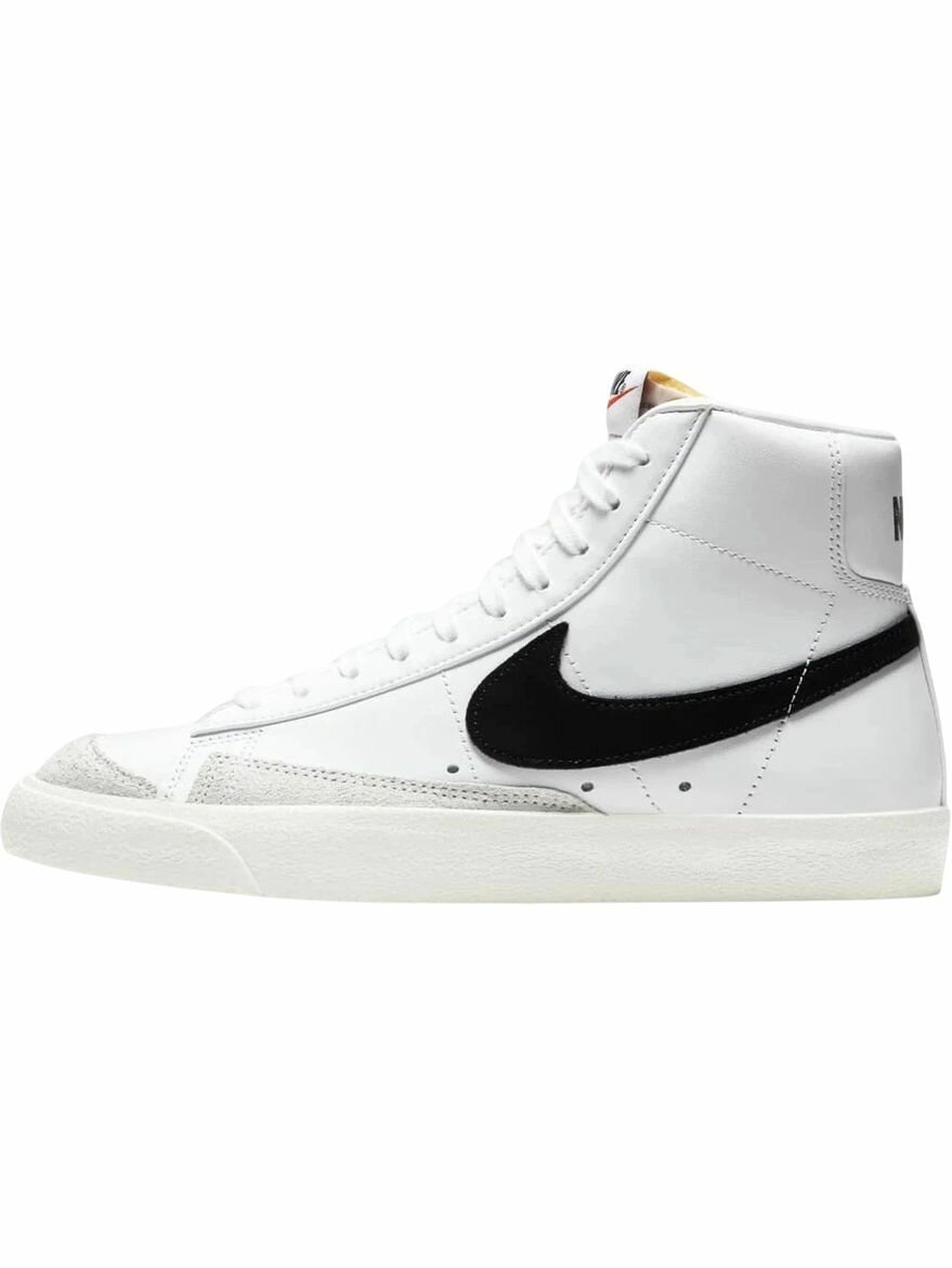 Кеды NIKE Blazer Mid '77, полнота F, размер 7,5 US, белый, черный