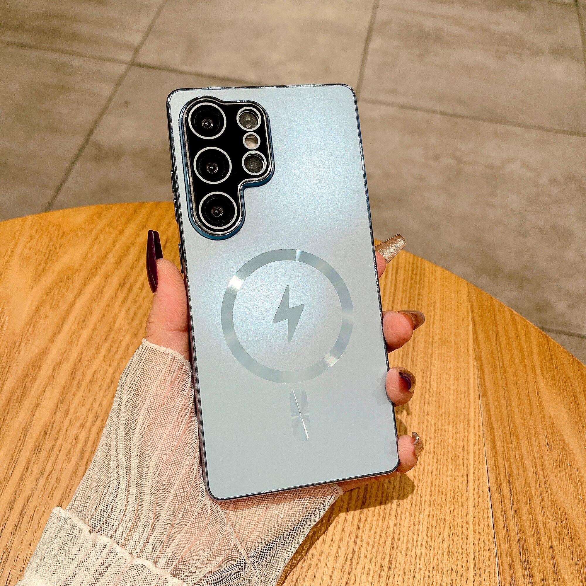Чехол Для Samsung Galaxy S26 Ultra / Самсунг Галакси S26 Ультра, soft touch, чехол-кардиомонитор, поликарбонат (PC), защита камеры, ударопрочный, усиленные углы, Samsung, Samsung Galaxy S26 Ultra,