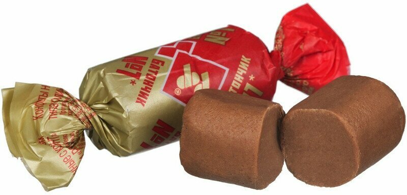 Конфеты Рот Фронт "Батончик", молочный шоколад, арахис, 250 г — фото 1