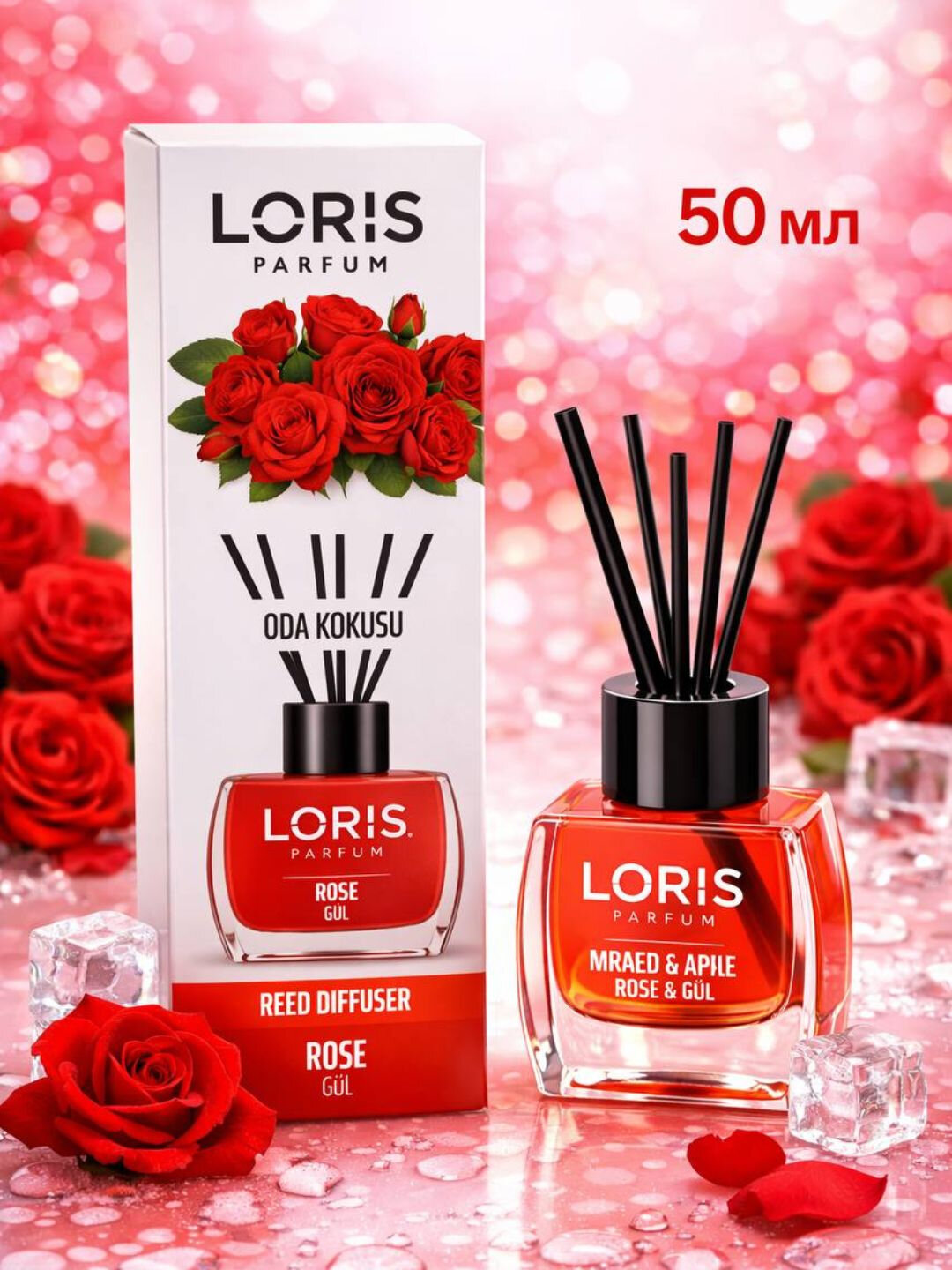 Аромадиффузор Loris Parfum "Цветок розы", автоматический, универсальный, 120мл
