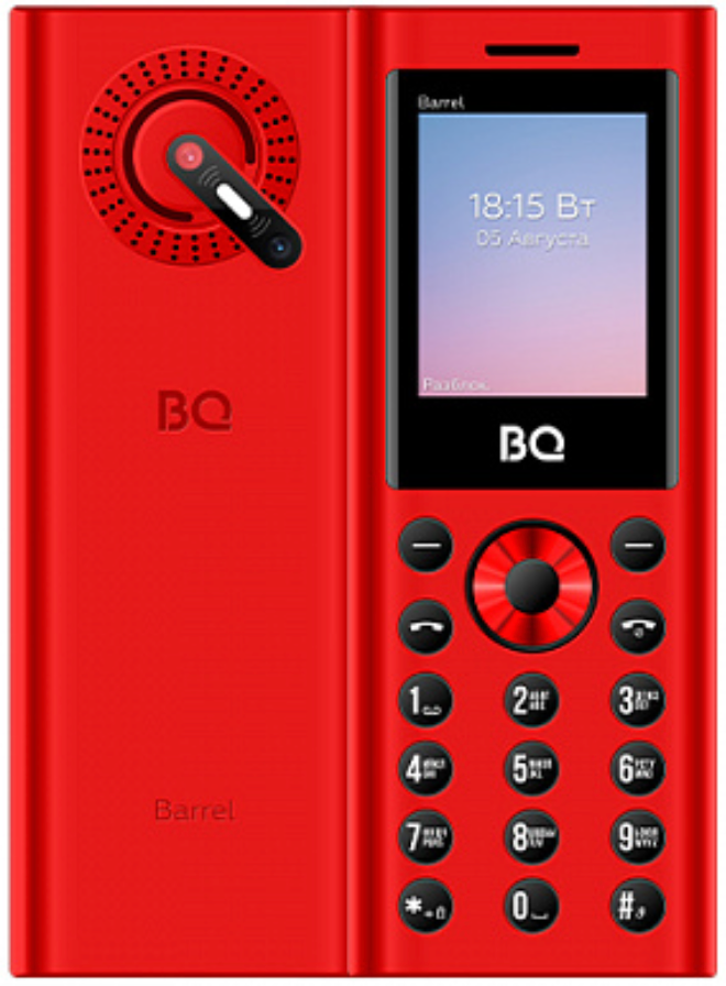 Сотовый телефон BQ 1858 Barrel Red-Black