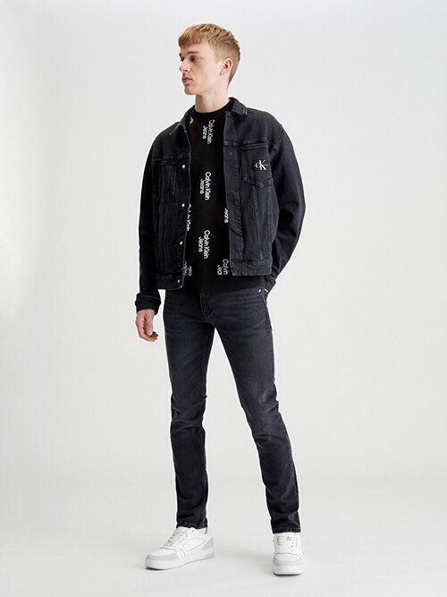 Джинсовая куртка Calvin Klein Jeans, размер S, черный