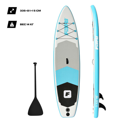 Сапборд FIZARD FDF335, 335x81x15 см, серо-голубой