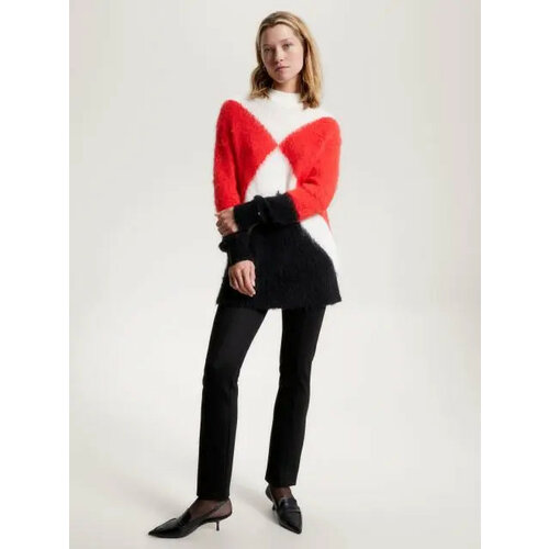 фото Свитер tommy hilfiger, размер m, красный, белый