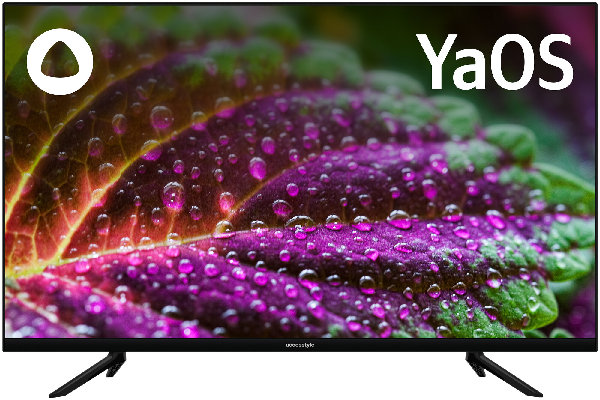 55" Телевизор Accesstyle 4K Ultra HD на платформе Яндекс.ТВ, U55EY1000B, черный