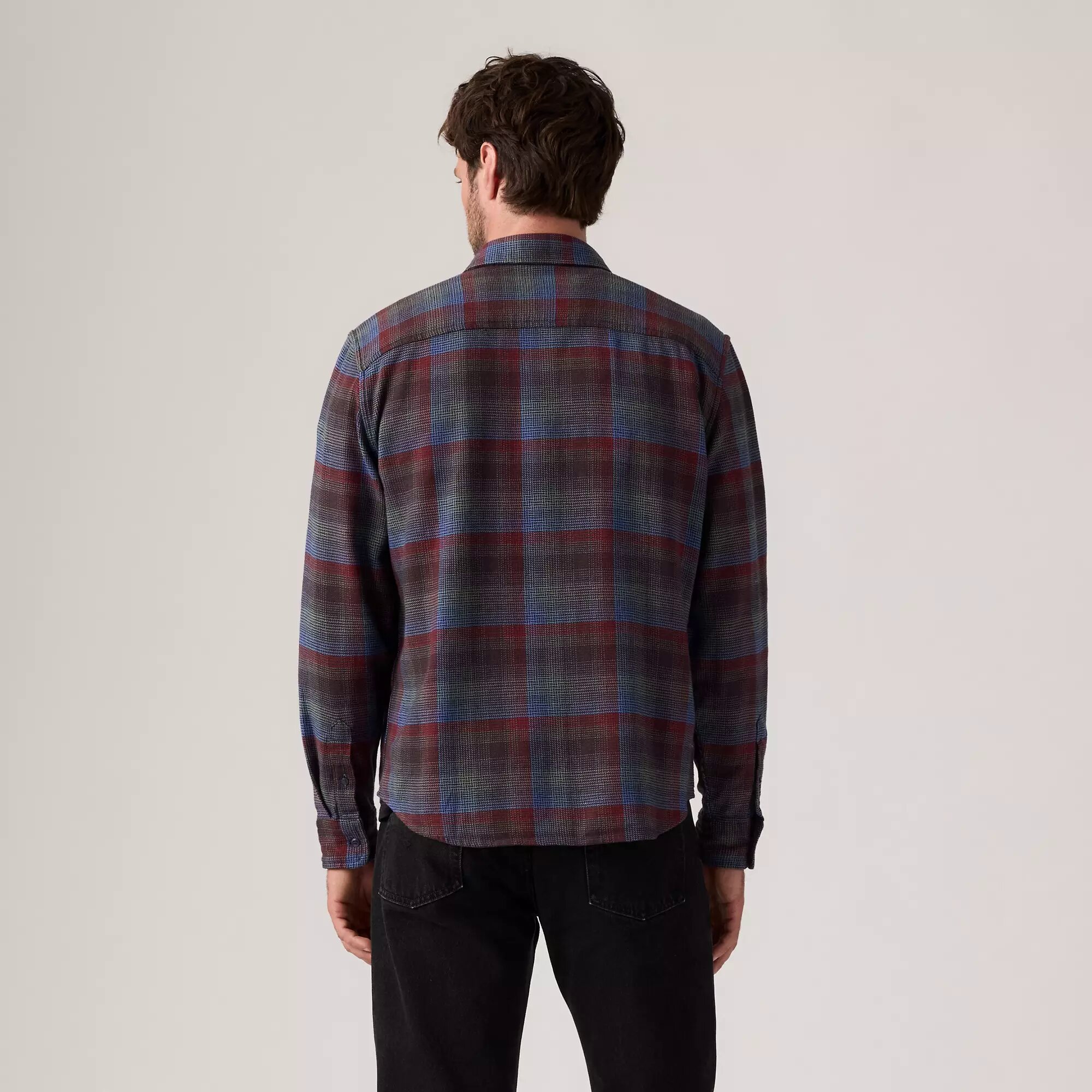 Рубашка Levi's, размер L, темно-синий/красный — фото 1