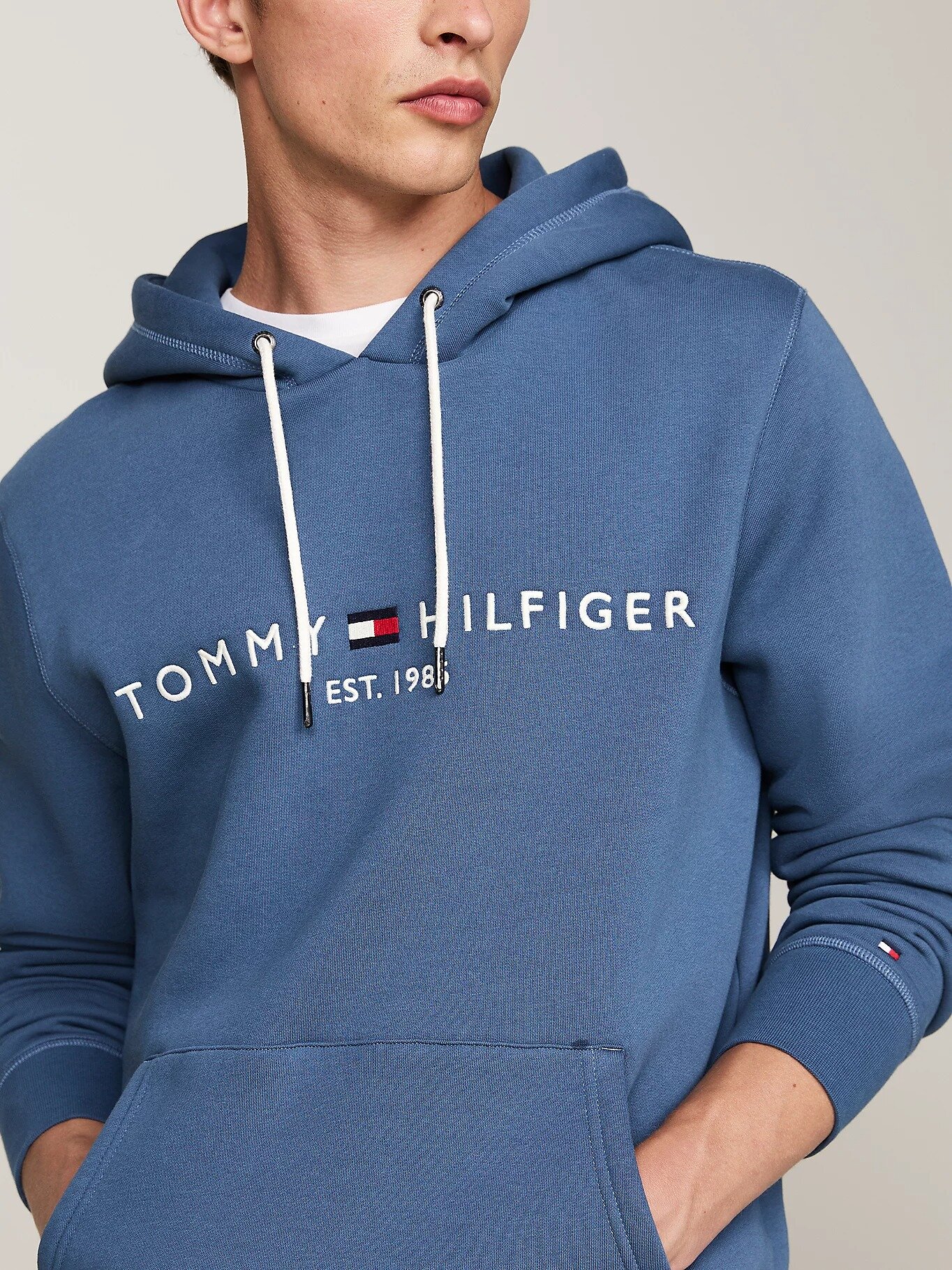 Худи TOMMY HILFIGER, размер M, , синий — фото 1