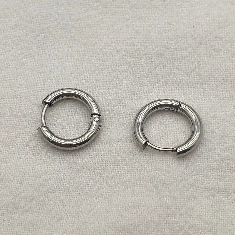 Заключения из нержавеющей стали iBEADSKINS 13/17/21 мм Серебряный 16x2mm Steel color