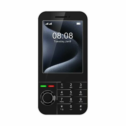 Кнопочный телефон i15 Pro 2 сим 3000mAh 35 дисплей Черный 2400₽