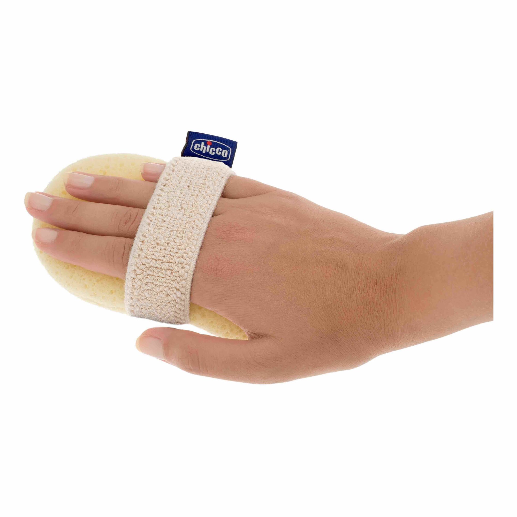 Мочалка детская с отделением для мыла Chicco, для купания с рождения — фото 1