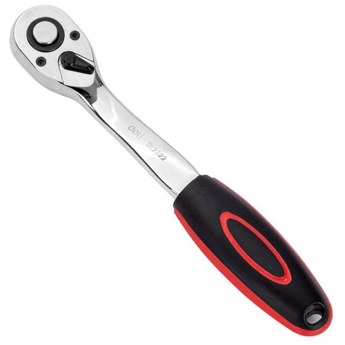 Ключ накидной Deli Tools DL2522, 1/2 трубный ключ deli dl2518 18 максимальное открытие мм 60 cr mo углеродистая сталь