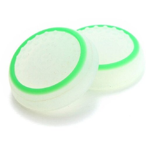 Насадки На Стики PS3 PS4 XBOX ONE XBOX 360 Салатовый круг на белом 29000₽