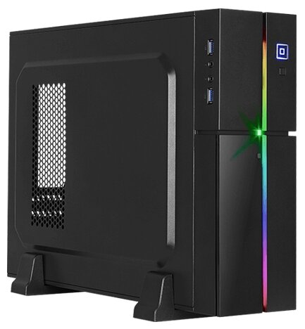 Корпус mATX AEROCOOL , Slim-Tower, без БП, черный - фото №1