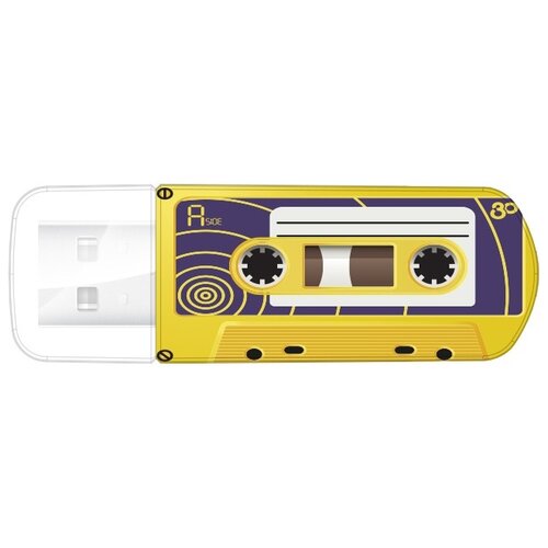 фото Флешка verbatim store 'n' go mini usb drive 32gb желтый/кассета