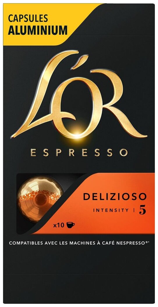 Кофе капсульный Lor Espresso Delizioso упаковка100капс. 8052177 Nespresso - фотография № 1